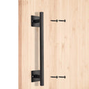 12inch Heavy Duty Steel Black Square Sliding Door Pull Handle for Sliding B