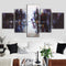 5Pcs Abstract Modern City Canvas Print Paintings Picture Home Wall Decor Unframed