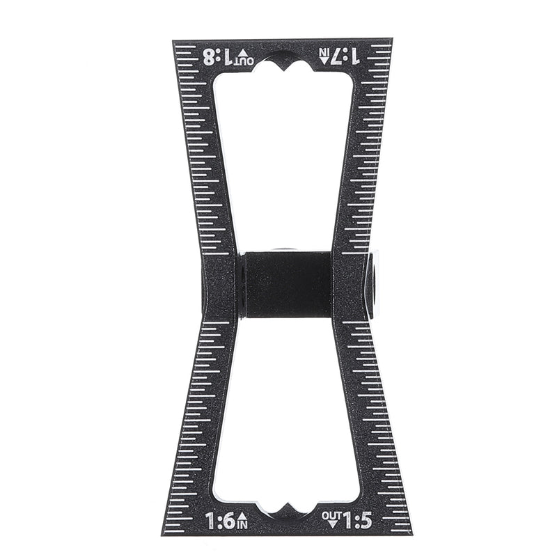 Aluminum Alloy Dovetail Marker Jig Woodworking 1:5 1:6 1:7 1:8 Slopes Dovetail Marking Template Wood Joints Guide