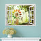 PAG 3D Large Removable Wallpaper clock Creative Wall Sticker Home Decoration