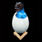 Loskii KL-02 Decorative 3D Tyrannosaurus Egg Smart Night Light 3 Colors Change Touch Switch LED Nightlight For Christmas Gift