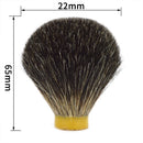 Black Mane Shaving Brush Knot for Diy Shaving Handle Size 22/65Mm Hu Brush