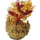 Chinese Golden Crystal Lucky Money Fortune Tree LUCKY Fortune Wealth Home OfS6O2