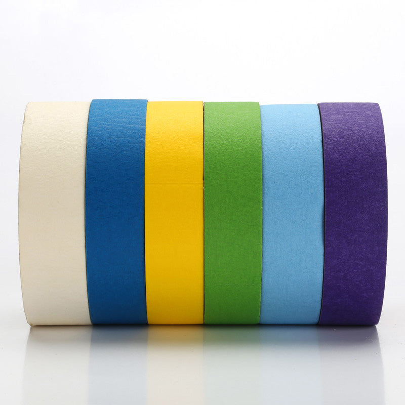 Colored Masking Tape,12 Pieces 1 Inch X 20 M Rainbow Masking Labeling Tape, F4J9