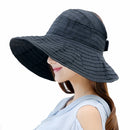 RD-503 Summer Women's Outdoor Sun Protection Folding Big Empty Top Beach Hat