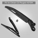 Car Rear Window Windshield Wiper Arm and Blade Complete Replacement Set for C7A9