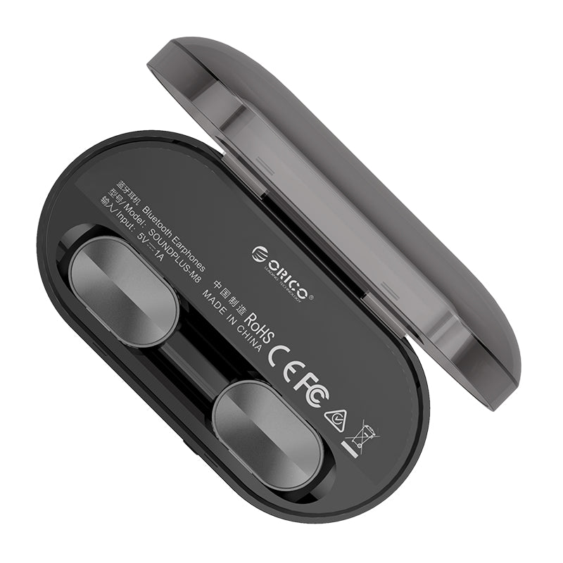 ORICO M8 TWS Wireless bluetooth Earphone Deep Noise Cancelling 2000mAh Power Bank Bilateral Call Stereo Headphone