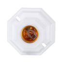 AC250V 6A E27 Engineering Plastic Octagonal Flat-mounted Screw Base Lampholder Bulb Adapter