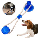 Multifunction Pet Molar Bite Toy with Suction Cup Pet Supplies Rubber Ball Pet Toys