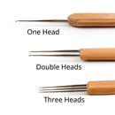 Crochet Hook Dreads Crochet Needle 3Pcs/Set(1 Hook,2 Hook,3 Hook) 0.75Mm Do