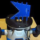 2 In 1 Woodworking Precision Router Table Saw Gauge Set Up Aluminum Alloy Step Depth Gauge for Table Saw Router Table