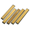 Drillpro 5PCS Titanium Coated Diamond Knifes Sharpener 80/200/600/1000/2000 Grit Angle Sharpening Sharpen Stone Whetstone Bar with Base