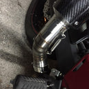 Motorcycle Motorbike Middle Exhaust Middle Mid Link Pipe Connector for Kawa