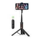 BlitzWolf BW-BS10 All In One Portable bluetooth Selfie Stick Hidden Phone Clamp with Retractable Tripod