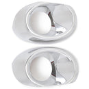 Car Styling Cover Detector ABS Chrome Front Fog Light Lamp Trim Frame Mould Z5G2