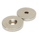 2pcs N35 30mm x 5mm Strong Countersunk Magnets 5mm Hole Rare Earth Neodymium Magnets