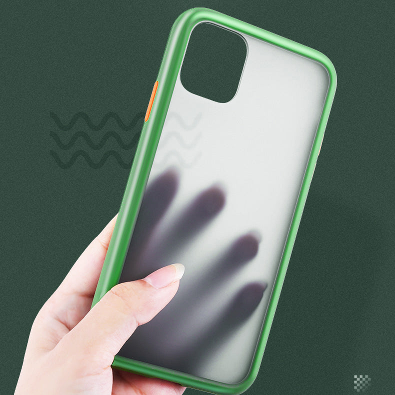 CAFELE Shockproof Anti-fingerprint Ultra-thin Frosted Soft Silicon Edge+Hard PC Translucent Protective Case for iPhone 11 Pro 5.8 inch