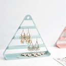 Wall-Mounted Triple-cornered Earrings Jewelry Display Stand Earrings BraceleU7A7