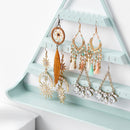 Wall-Mounted Triple-cornered Earrings Jewelry Display Stand Earrings BraceleU7A7