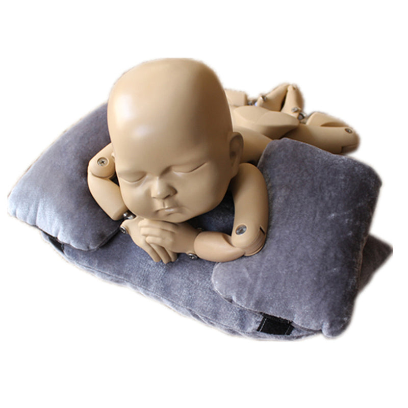 3PCS Baby Photo Shoot Posing Pillow Newborn Baby Photography Props Beanie