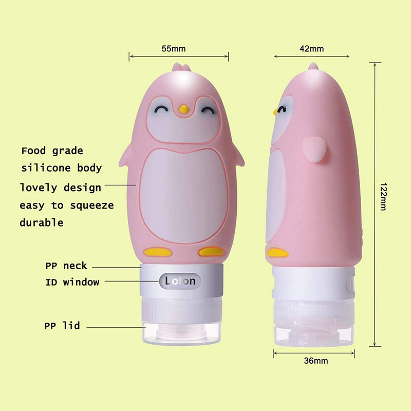 Leakproof Silicone Travel Bottles Accessories Set, 3Oz (90Ml) 4 Pack RefillaC7K2