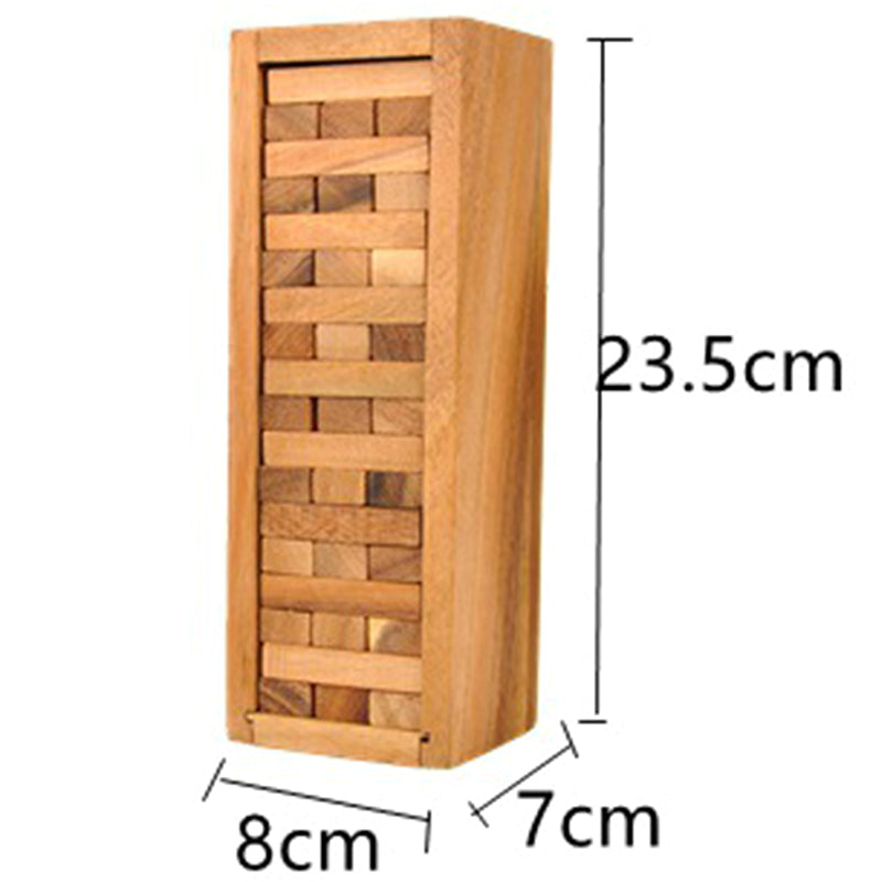 Children Toys Wooden Stacked Layers Building Block Gift Tower Block Stack G J5Z4