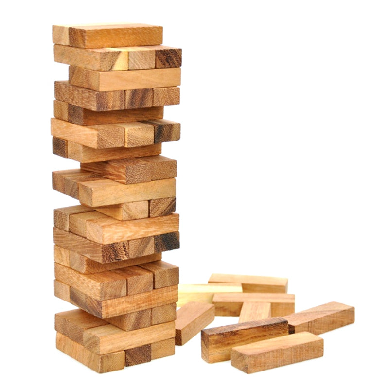 Children Toys Wooden Stacked Layers Building Block Gift Tower Block Stack G J5Z4