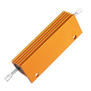 10pcs RX24 100W 30R 30RJ Metal Aluminum Case High Power Resistor Golden Metal Shell Case Heatsink Resistance Resistor