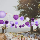 15Pcs Decorations Paper Flower Ball Paper Paper Lanterns Set Party Wedding  T9G7