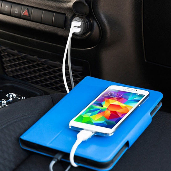 YAOMAISI 4.8A Dual USB Fast Car Charger For iPhone X 8Plus OnePlus 5 Xiaomi Mi6 Redmi Note 4 Mi A1