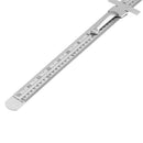 Machifit 6 Inch 0-150mm Stainless Steel Gauge Standard Rule Scale Depth Length Gauge Marking Measuring Tool with Detachable Clip