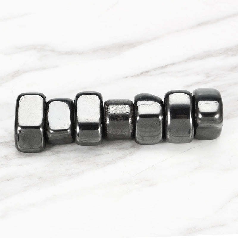 7Pcs/ Pack Black Lodestone Magnetite Tumbled Stone Wicca Reiki Crystal Healing 18 Decorations
