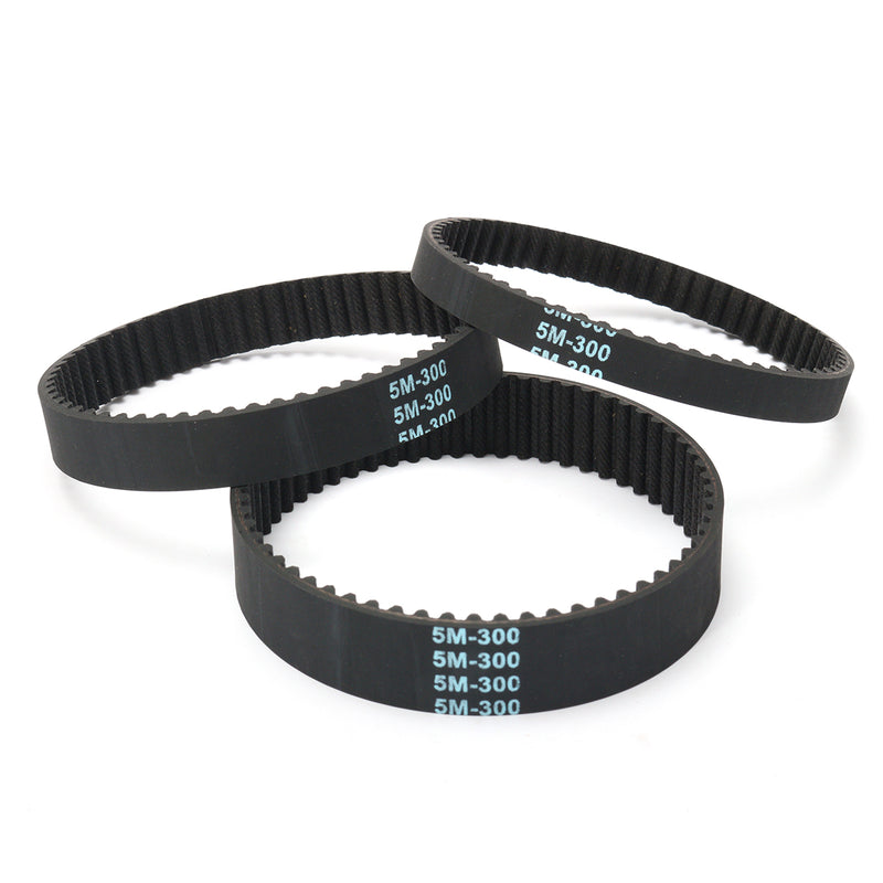 HTD5M-300 Timing Pulley Belt Rubber Drive Arc Teeth 10/15/20mm Width 1/5'' Pitch For 3D Printer