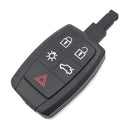 Car 5 Button Smart Remote Key Shell Case for Volvo C30 C70 S40 V50 2008 200