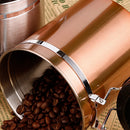 Airtight Coffee Container Storage Canister Set for Coffee Beans Ground 1.5L S5L8