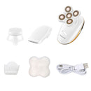 3 in 1 Women 5 Head Painless Hair Remover Epilator Body Facial Arm Legs Shaver