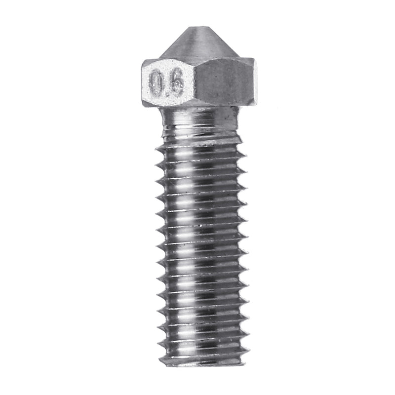 0.2/0.3/0.4/0.5/0.6/0.8/1.0/1.2mm Stainless Steel Lengthen Volcano Nozzle for 1.75mm Filament