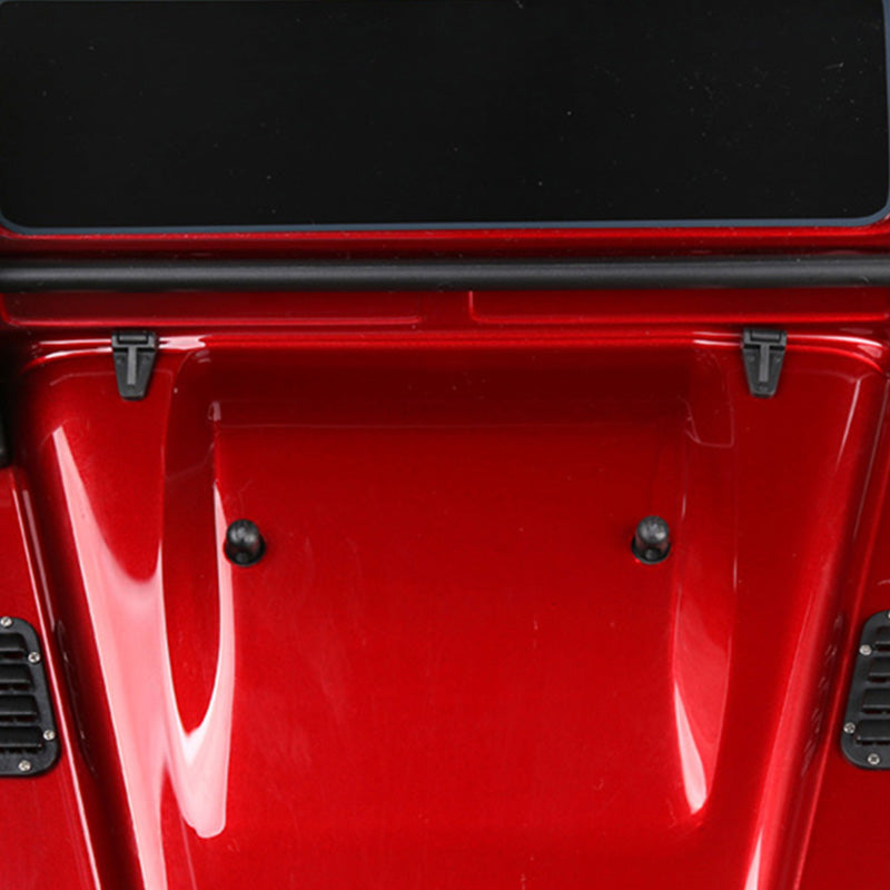 1 Set for TRX-4 Black Plastic Intake Grille Cover & Engine Cover Hinge for  M8D6