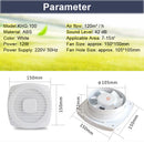 4 Inch 12W Mini Exhaust Fan Entilation Blower Hand Pull for Window Wall Kitchen Bathroom Toilet