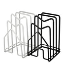 Black/White LP Vinyl Iron Storage File Rack Stand Holder Kitchen Storage Rack for 7"/12" LP