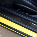 New Carbon Fiber Door Sill Scuff Pedal Protect Cover Trim Fit for Chevrolet