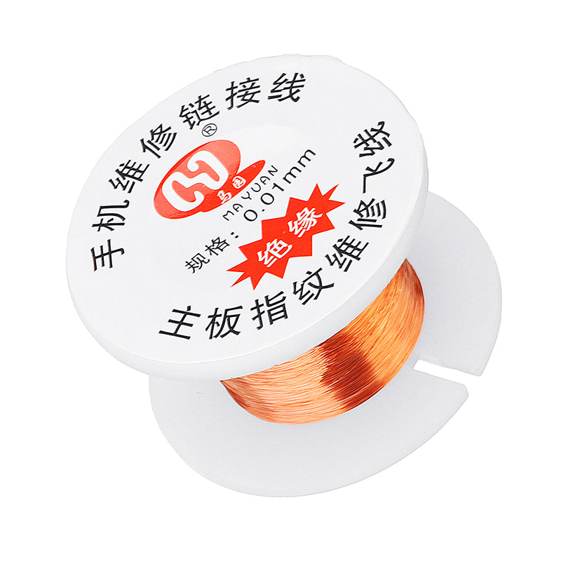 50m 0.01mm Insulating Copper Wire BGA Motherboard Fingerprint Maintenance Fly Line Solder Wire