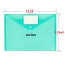 25 Pack Plastic Clear Document Folder with Label Pocket/Snap Button Closure U6C8