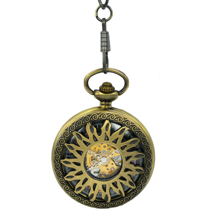 JIJIA JX003 Hot Wheels Hollow Case Mechanical Pocket Watch