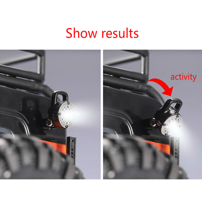1Pcs Spotlight Tail Light for 1/10 Rc Crawler Car Trx4 Bronco Ford Axial 90 Y3B8