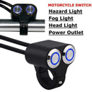 7/8 Inch 22Mm Motorcycle Handlebar Switch Headlight Hazard Fog Light ON/OFF
