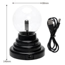 Plasma Globe Light,Contact Sensitive Lights USB Globe Sphere Ball Scientifi
