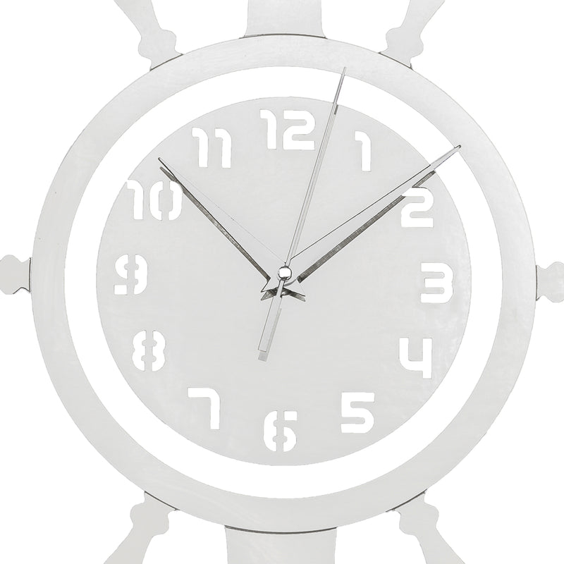 3D Anchor Helmsman Sailor Pirate Ship Mediterranean Style Wall Personality Clock