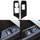 New Carbon Fiber Window Switch Button Panel Cover Trim Fit for Chevrolet Ca