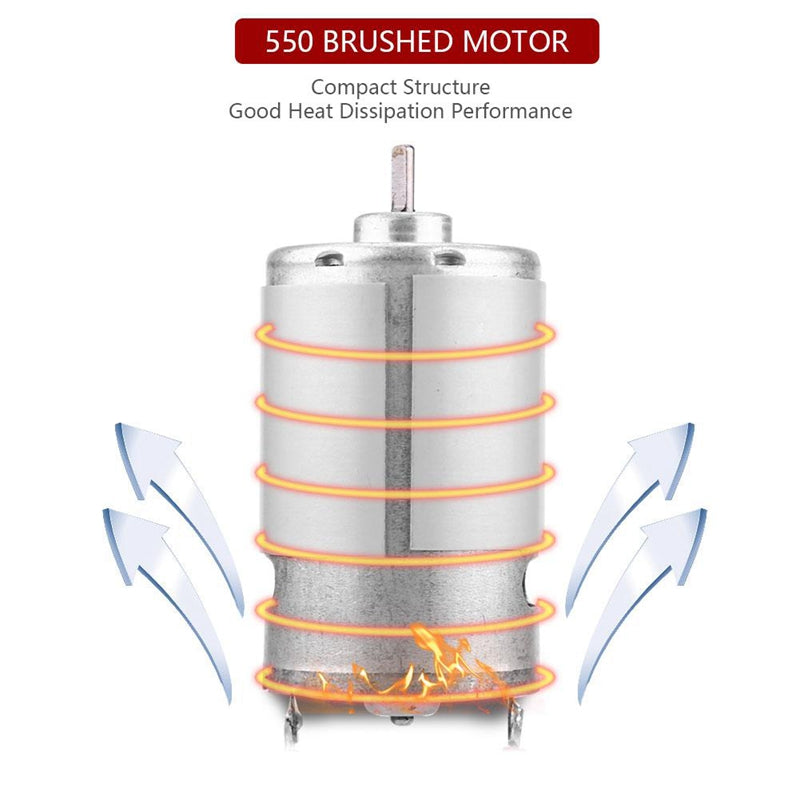 RC Car Motor, Universal 550 Brushed Motor for HIMOTO E10MTL E10MT E10BP 1/1 Z8M5